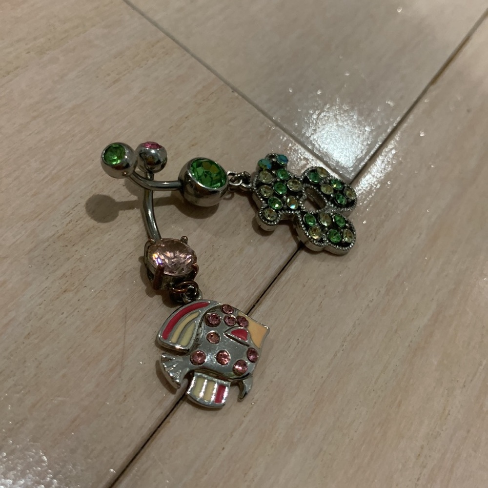 Set of 2 belly button rings
